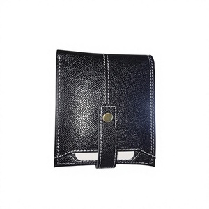Portefeuille fin pour homme en cuir véritable, haute qualité, personnalisé, étanche, BS INTERNATIONAL, avec logo brodé - Product Image 3