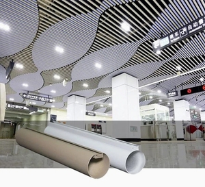 Không thấm nước chống cháy chống tĩnh trang trí dải nhôm tấm Trần cho văn phòng ngoài trời trạm sân bay Fastener dải - Product Image 4