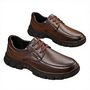 Chaussures habillées britanniques confortables en PU pour hommes, respirantes, à lacets, bout fermé, printemps-été-automne, en PVC - Product Image 2