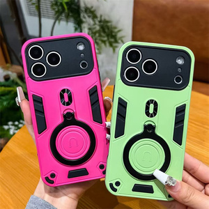 กระเป๋าใส่โทรศัพท์ในรถแบบแม่เหล็กสำหรับ Infinix 60i/60Pro +/50pro +/40/30 <span class=keywords><strong>Play</strong></span>/Smart10 +/10/9เคสขายึดแบบวงแหวนหมุน - Product Image 4