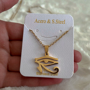 Collar Al Por Mayor <span class=keywords><strong>de</strong></span> Acero Inoxidable con Colgante Religioso del <span class=keywords><strong>Ojo</strong></span> <span class=keywords><strong>de</strong></span> <span class=keywords><strong>Ra</strong></span>, Mal <span class=keywords><strong>de</strong></span> <span class=keywords><strong>Ojo</strong></span>, <span class=keywords><strong>Ojo</strong></span> Egipcio <span class=keywords><strong>de</strong></span> <span class=keywords><strong>Horus</strong></span> Chapado en Oro, Joyería para Hombre <span class=keywords><strong>y</strong></span> Mujer - Product Image 6