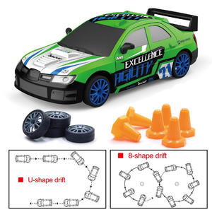 2.4G 1:24 Rc Racing Drift car 15 km/h 4WD <span class=keywords><strong>Speed</strong></span> Rally Racer con ruote TPR - Product Image 6