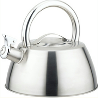 Bouilloire à eau chaude sifflante en acier inoxydable, 3L, portable, compatible induction, écologique, nouveau design élégant, sans électricité