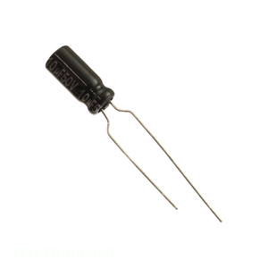 Condensateur traversant à alu CAP ALUM 10UF 20% 50V RADIAL TH EEU-EB1H100SB 10 uF - Product Image 1