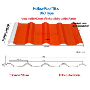 แผ่น<span class=keywords><strong>หลังคา</strong></span>ลูกฟูก UPVC หนา 10 มม. แผ่น<span class=keywords><strong>หลังคา</strong></span>แซนวิช PVC แบบสองชั้น แผ่น<span class=keywords><strong>หลังคา</strong></span> PVC สำหรับคลังสินค้ากลางแจ้ง - Product Image 4