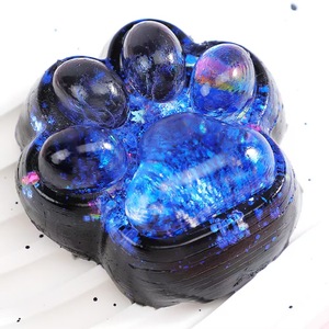New Style Furry Galaxy Paw Cat Claw Kawaii Animal Rebound Squeeze Toy Silicone TPE Mochi Squishy Pressure Relief - Product Image 4