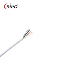 Cable de Alarma contra Incendios de Fibra Mineral de 6 Conductores, Cobre Estañado Sólido de 24 AWG, 1 Par, Directo de Fábrica RIPO - Equivalente a Belden 9501 EIA RS-232