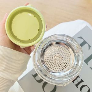 Gnmk Glass <b>Water</b> <b>Bottle</b> With <b>Filter</b> Portable Floral Design For Girls Students Back To School Gift - Product Image 4