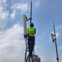 Poteau de station de base camouflé sur toit à technologie professionnelle avec blindage RF transparent intégré pour les centres urbains