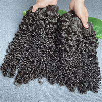 Lots de Cheveux Humains Bouclés Birmans en Gros, 100% Cheveux Vietnamiens Bruts de Qualité Supérieure, Cuticules Alignées, Lots de Cheveux Indiens Bruts