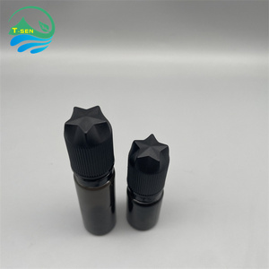 Botella cuentagotas de plástico para apretar con aceite esencial en forma de estrella, tapa de rosca de 10ml, capacidad de 60ml, botella exprimible de jugo para mascotas, jabón líquido sellado - Product Image 5