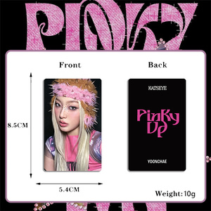 Juego de 5 Fototarjetas KATSEYE HD de DANIELA LARA, MANON, <span class=keywords><strong>MEGAN</strong></span>, SOPHIA, YOONCHAE, Tarjetas LOMO Brillantes de Doble Cara, Regalo para Fans de PINKYUP - Product Image 4