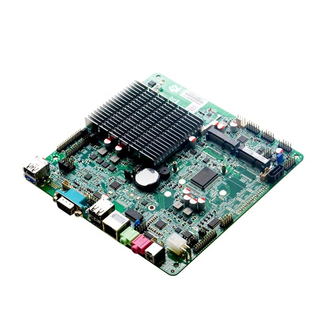 Intel Quad Core Fanless Ultra Thin Mini ITX Industrial PC Motherboard with Integrated Graphics Single Channel 8 USB Ports New