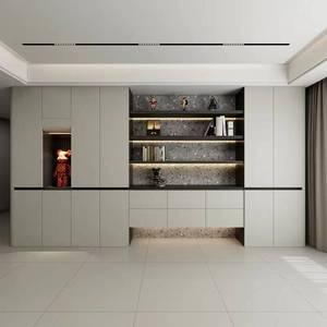 Buffet moderne en bois fait main avec <span class=keywords><strong>étagères</strong></span> de présentation réglables et <span class=keywords><strong>console</strong></span> pour hall d'entrée Villa Decor - Product Image 4