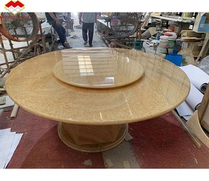 Mesa de centro de mármol de ónix naranja moderna de diseño de lujo mesa de comedor de mármol de ónix de miel personalizada de oro - Product Image 2