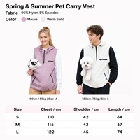 OEM ODM |   Rompi Gendong Hewan Peliharaan Musim Semi Musim Panas Kantong Kanguru Anjing Bahan Nylon Spandex Ukuran S M L OEM ODM Siap Kirim Standar Tinggi