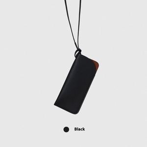 Genuine Leather Eyeglasses <b>Case</b> with Lanyard Travel Portable <b>Glasses</b> Pouch <b>for</b> Sunglasses Storage Custom Logo Wholesale - Product Image 6
