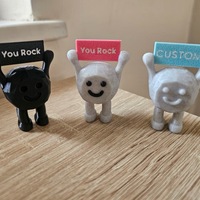 Ornamen Mini Dekorasi Meja PVC Motivasi You Rock Lintas Batas, Hadiah dari Cina, JLS-1 Tidak Ada