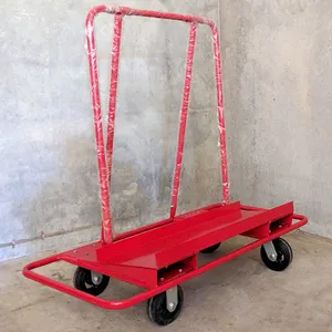 JH-Mech Gyprock Wallboard Sheeting Trolley 900kg Load Metal Plasterboard Trolley For Home And Warehouse