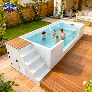 Outdoor Corrosion-resistant Fiberglass Prefab Container <b>Pool</b> with Smart Pump Ready to Use Customizable Family SPA Swimming <b>Pool</b> - Product Image 3