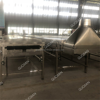 Chaîne de production automatique de nouilles frites instantanées GuoJian avec moteur, capacité de 500 kg/h pour l'emballage de pâtes et de nouilles en tasse