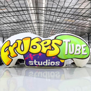 Lettres géantes gonflables personnalisées avec logo, panneau publicitaire mural, fond de dessin animé 3D, éclairage LED, publicité extérieure pour la décoration d'événements - Product Image 6