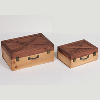 Boîtes en bambou en bois naturel de stockage de luxe de vente chaude pour le tissu de bijoux de cadeau