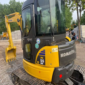 Venta Directa de Japón: Excavadora Mini Komatsu PC55MR Usada de 5.5 Toneladas, Máquina Industrial con Certificación CE, Motor y Bomba - Product Image 5