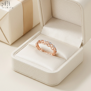 High Quality Wholesale Stackable <b>Ring</b> Fine Jewelry Manufacturer Export Jewelry 18K Solid Rose Gold Real Natural Diamonds <b>Ring</b> - Product Image 6