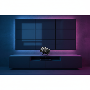 โปรเจคเตอร์อัจฉริยะ X7AR รองรับการเชื่อมต่อไร้สายและสะท้อนหน้าจอ LED พร้อมระบบ Android 14 สำหรับสตรีมมิ่งเน็ตฟลิกซ์ ยูทูป และเนื้อหาโซเชียลมีเดีย - Product Image 1