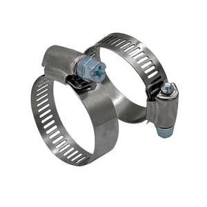 Abrazaderas de manguera de engranaje helicoidal de tipo americano ajustables de acero semiinoxidable de 12,7mm - Product Image 2