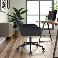 Chaise de bureau ergonomique moderne et commerciale avec rotation à 360 degrés, réglage en hauteur et inclinaison pour les réunions de bureau et les études
