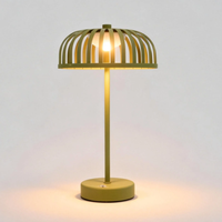 Lampe de table minimaliste en forme de champignon, fonctionnant sur piles, sans fil, commande tactile, portable, lampe de chevet pour restaurant, décoration de la maison