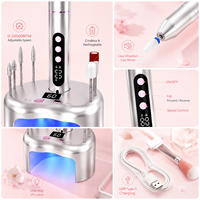 Vantrend Ponceuse à Ongles Électrique Professionnelle 35000 tr/min Sans Fil Rechargeable USB en Aluminium pour le Marché Européen ou Américain
