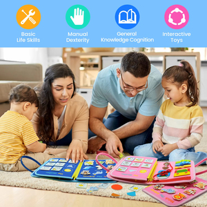 Jumon DIY Puzzle <b>Felt</b> <b>Board</b> Busy <b>Board</b> 2-4 Year Olds Educational Montessori Toy Cartoon Design Foldable Portable Baby Fun JBK-5 - Product Image 3