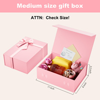 Boîte cadeau pliable magnétique rose en gros, boîte d'emballage rigide avec pelliculage mat pour cosmétiques, bougies et emballages cadeaux de fêtes