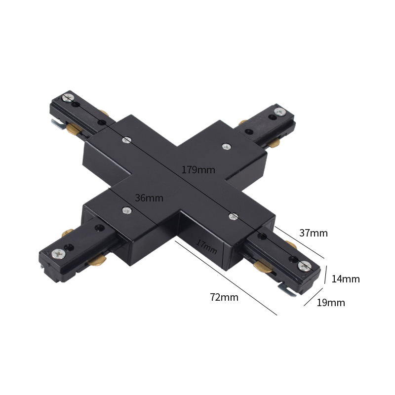 Connecteur en forme de X-noir-surface