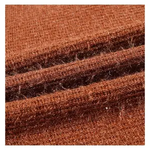 Vải Gân Áo Len Vải Jacquard Mềm 100 Polyester Vải Dệt Kim HCI Cho Trang Phục