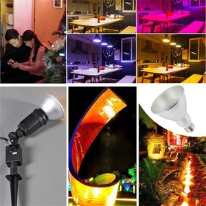 Ampoule <span class=keywords><strong>LED</strong></span> RVB 16 couleurs changeantes Télécommande 24 touches Base <span class=keywords><strong>E27</strong></span> Garantie 3 ans Dimmable pour l'extérieur 10W IP65 <span class=keywords><strong>Par20</strong></span> - Product Image 6