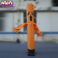 Danseur gonflable géant orange pour la décoration commerciale, la publicité et la promotion d'événements commerciaux