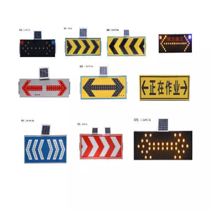 Segnaletica Direzionale a Freccia Solare con Batteria, Cartelli di Avvertimento a LED, Pannello a Freccia LED Montato su Rimorchio, Luce Guida Traffico - Product Image 6