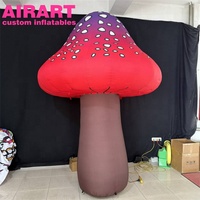 Champignon gonflable rouge fantaisiste, champignon gonflable publicitaire personnalisé pour les événements thématiques et les promotions