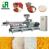 Ligne de production clé en main de riz doré nutritionnel fortifié synthétique par extrusion à vis, machine d'usine de traitement du riz artificiel