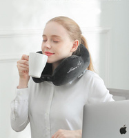 Oreiller de voyage en coton PP en forme de U, oreiller de sieste au bureau en fibre de cristal, doux et moelleux, soutien du cou