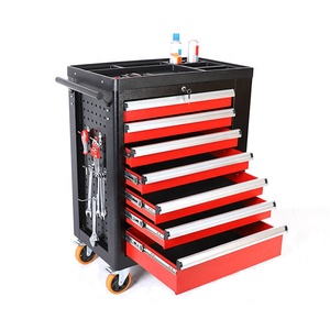 Boîte à outils mobile multifonctionnelle, pièce pour chariots Pièces d'outils lourds, armoire à outils en acier pour l'entretien des tiroirs Chariot d'outils de réparation automobile - Product Image 6