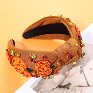 Fashion Halloween Hair Accessory Rhinestone Hairband Crystal <strong>Pumpkin</strong> <strong>Headband</strong> - Product Image 3