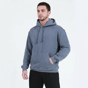 Sweat-shirts à capuche pour hommes de haute qualité, impression personnalisée, unisexe, meilleur prix, matière respirante, couleur unie - Product Image 1