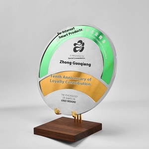 Support de Base en bois massif personnalisable honneur d'entreprise affaires chic plaque de récompense commémorative <span class=keywords><strong>chambre</strong></span> <span class=keywords><strong>Commerce</strong></span> cadeaux de bienvenue - Product Image 3