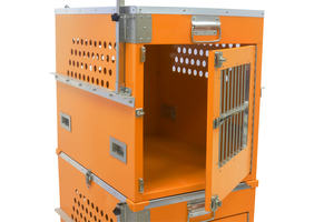 Dog Show Boîte à roulettes en aluminium <span class=keywords><strong>pour</strong></span> chiens <span class=keywords><strong>de</strong></span> voyage <span class=keywords><strong>Cage</strong></span> <span class=keywords><strong>de</strong></span> chenil <span class=keywords><strong>pour</strong></span> <span class=keywords><strong>chien</strong></span> Cages d'avion en aluminium professionnelles - Product Image 5