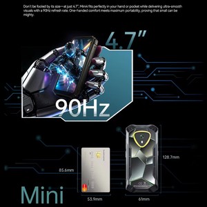 NUEVO Cubot KingKong MINI 4, Teléfono Resistente de 4.7”, Mini Teléfonos Móviles, 6GB RAM, 128GB ROM, 4700mAh, 48MP, 4G, Smartphone Pequeño, Android 15, NFC - Product Image 3